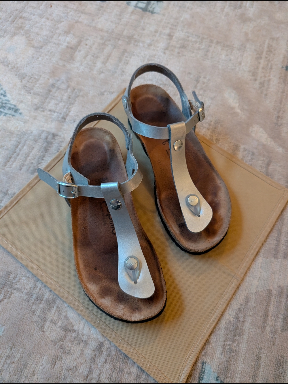 Birkenstock Papillio Women’s Metallic Grey Wedge Sandals